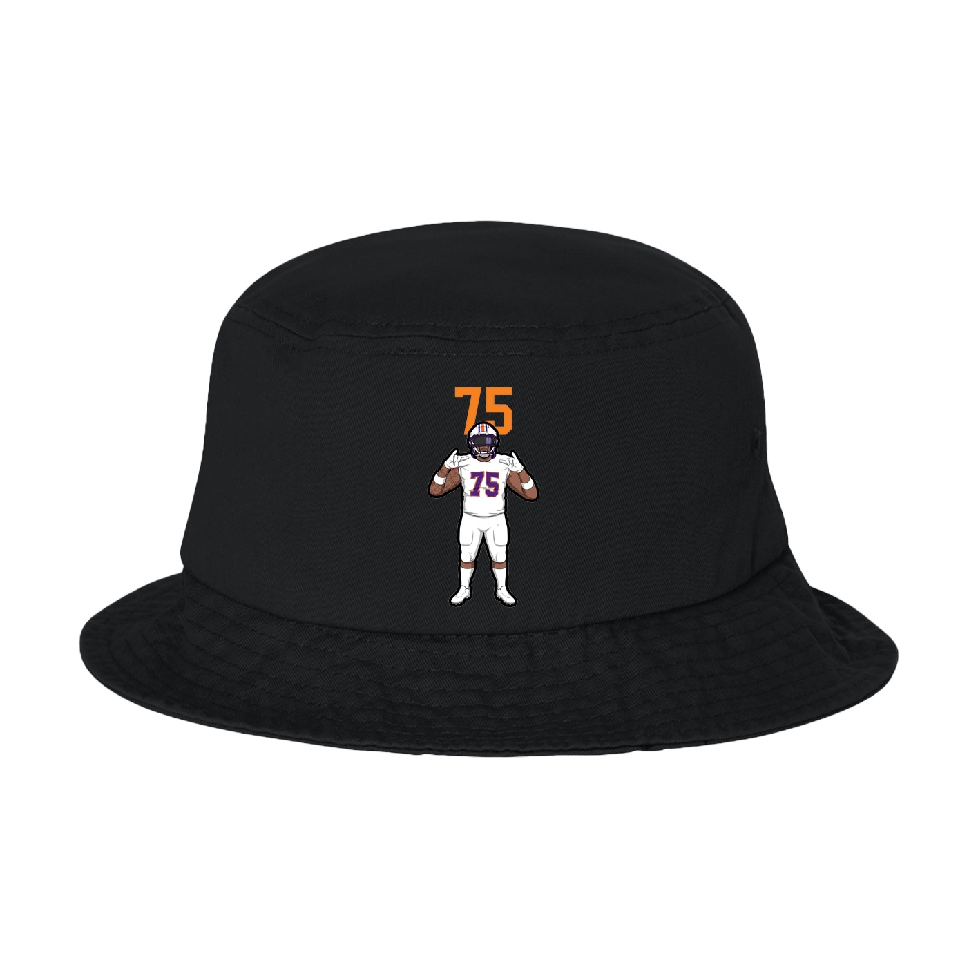Bucket Cap — Number Top in Black