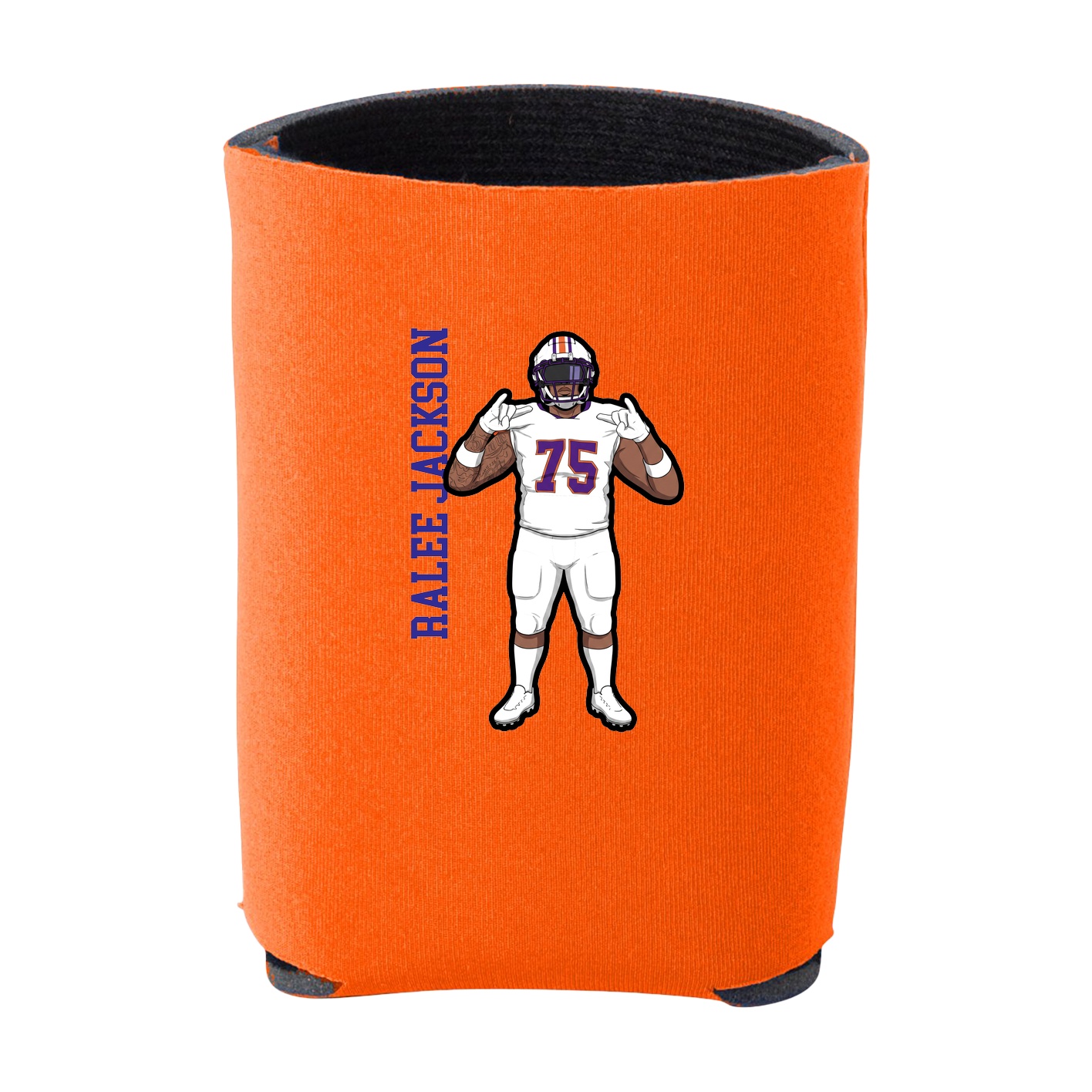 Can Holder — Name Vertical in Orange
