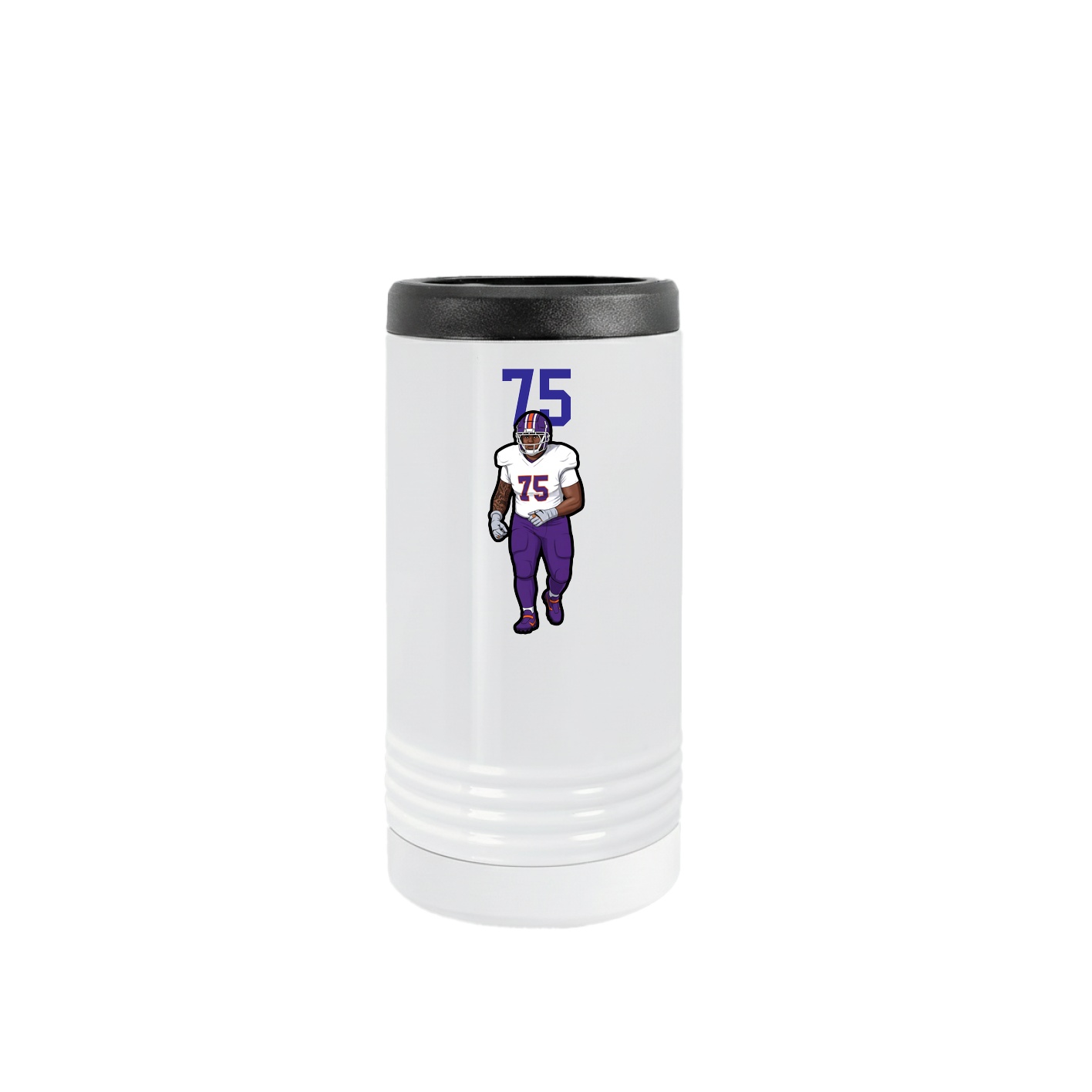Slim Beverage Holder — Number Top in White