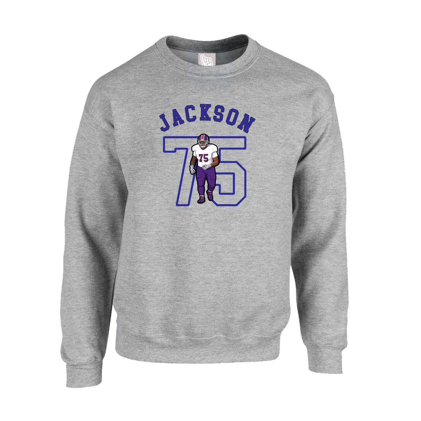 Fleece Crew — Shirsey Arch in Grey