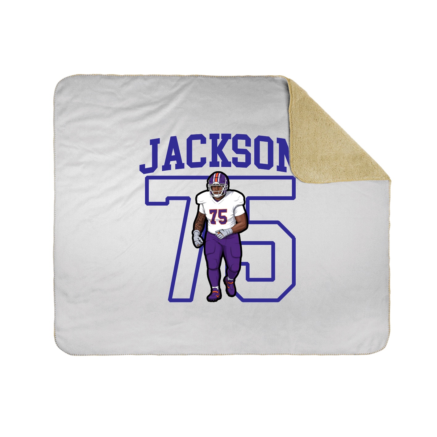 Throw Blanket — Shirsey in White