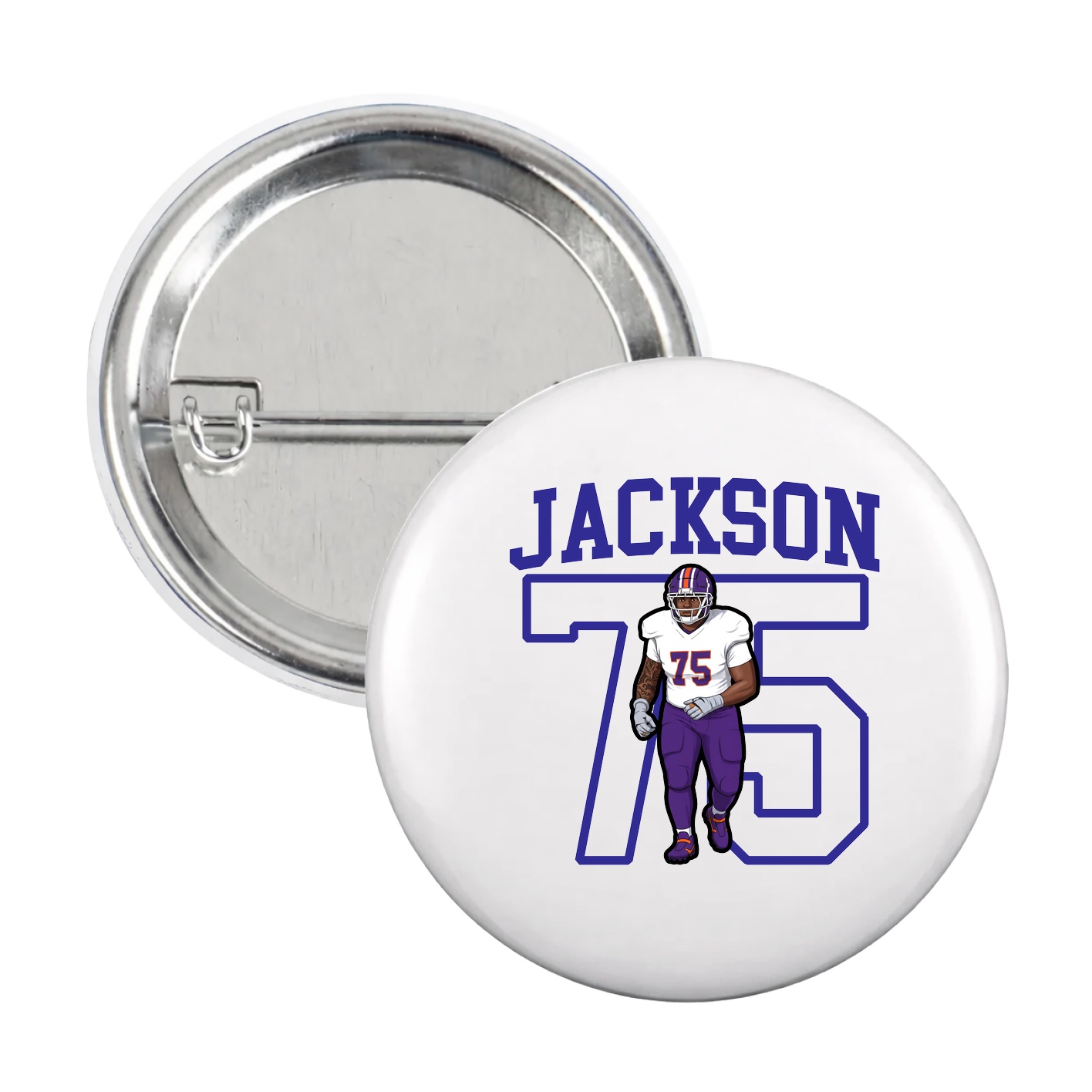 Game Day Button — Shirsey in White