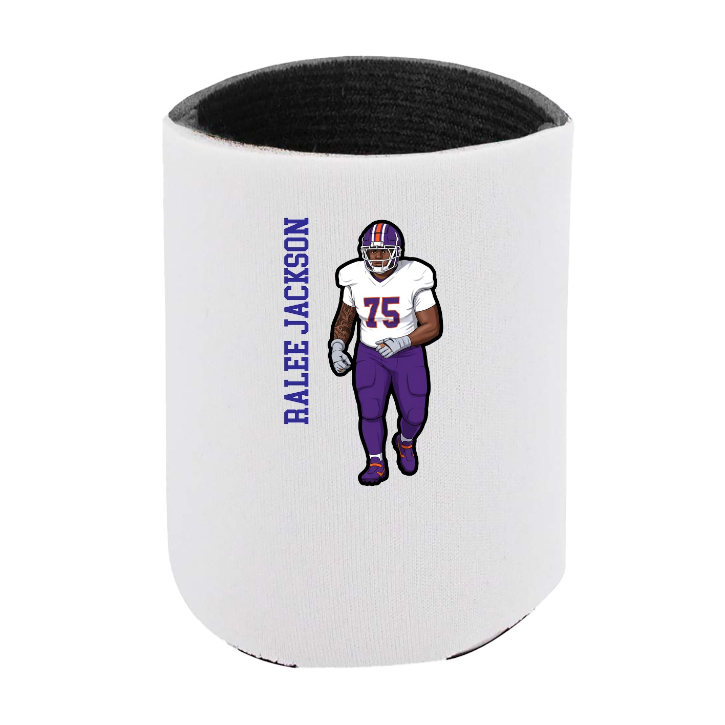 Can Holder — Name Vertical in White