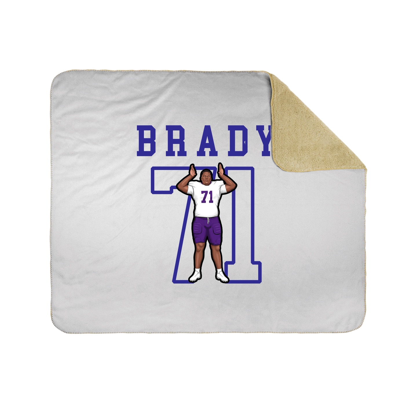 Throw Blanket — Shirsey in White