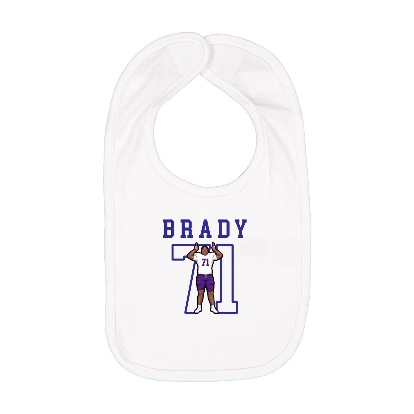 Infant Bib — Shirsey in White