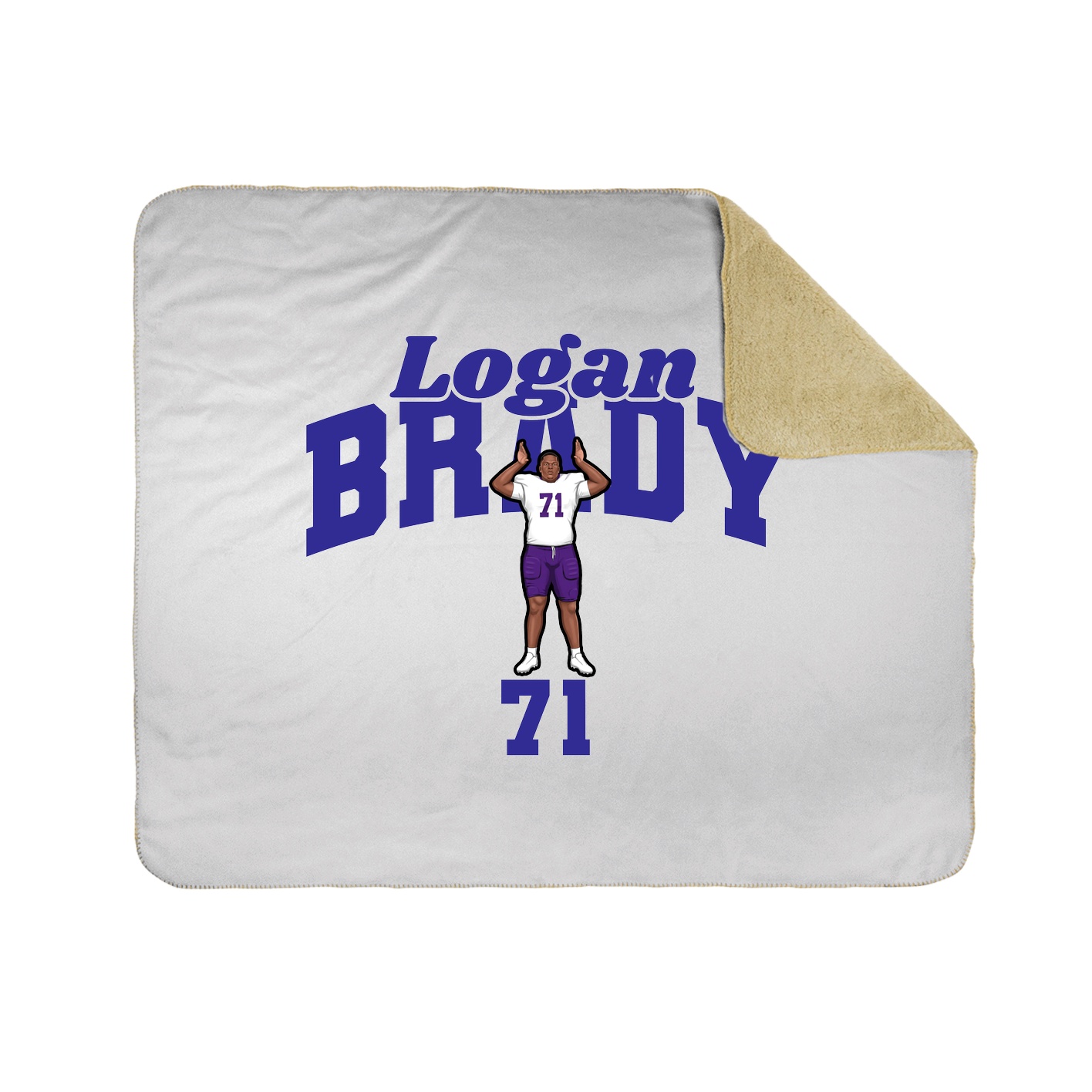 Throw Blanket — Signature Arch in White