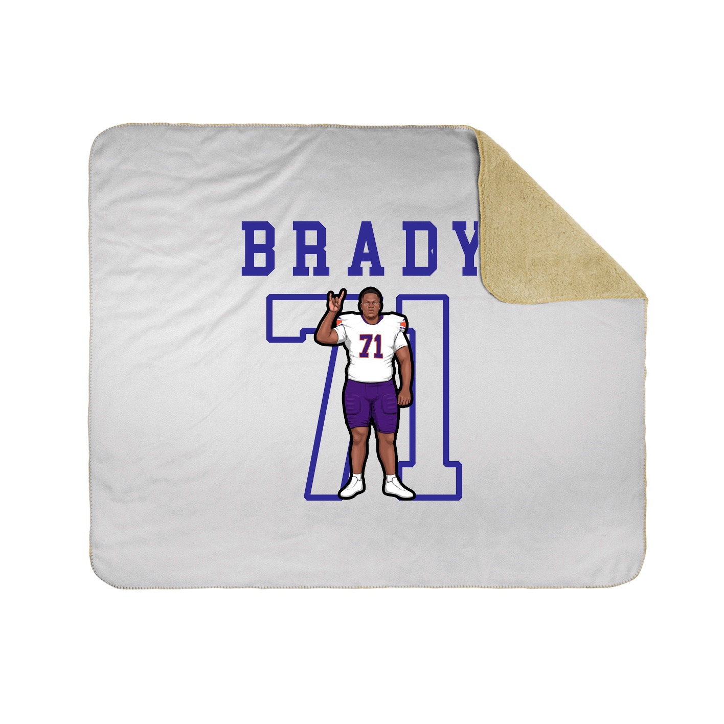 Throw Blanket — Shirsey in White