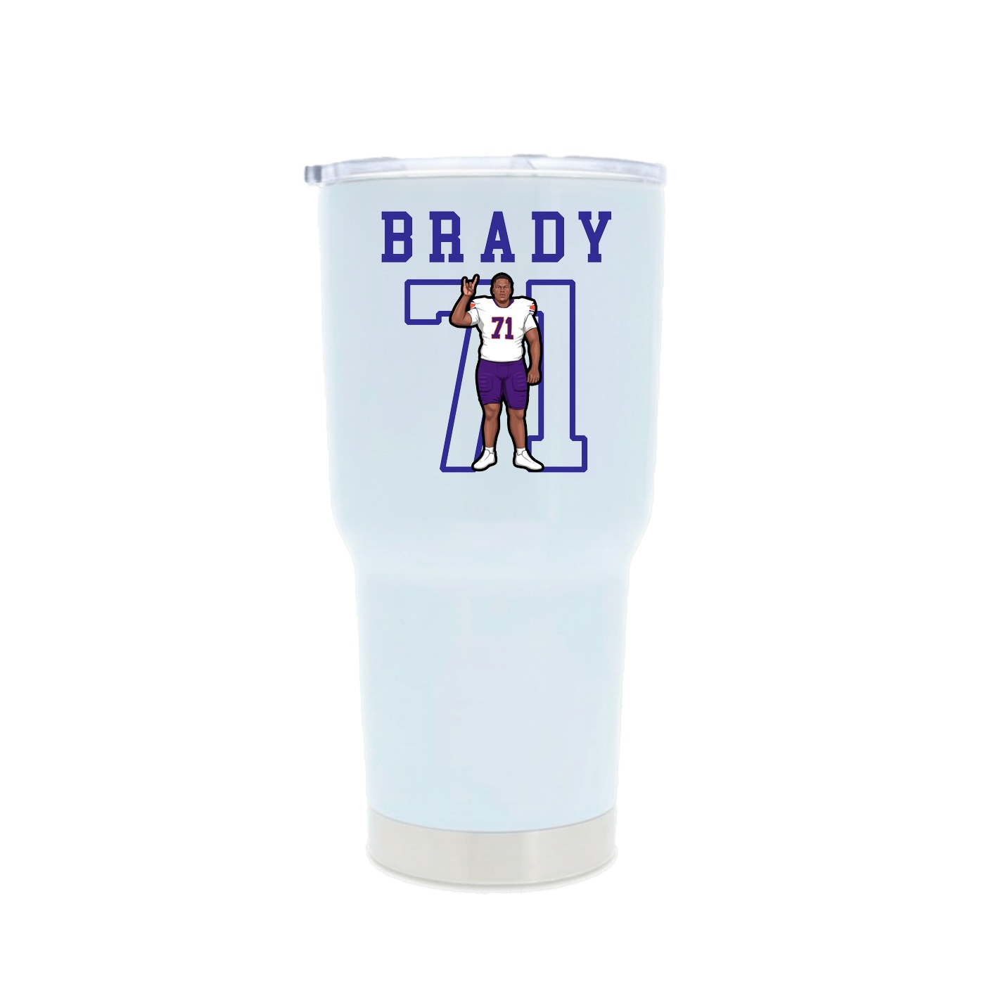 30oz Stainless Steel Tumbler — Shirsey in White