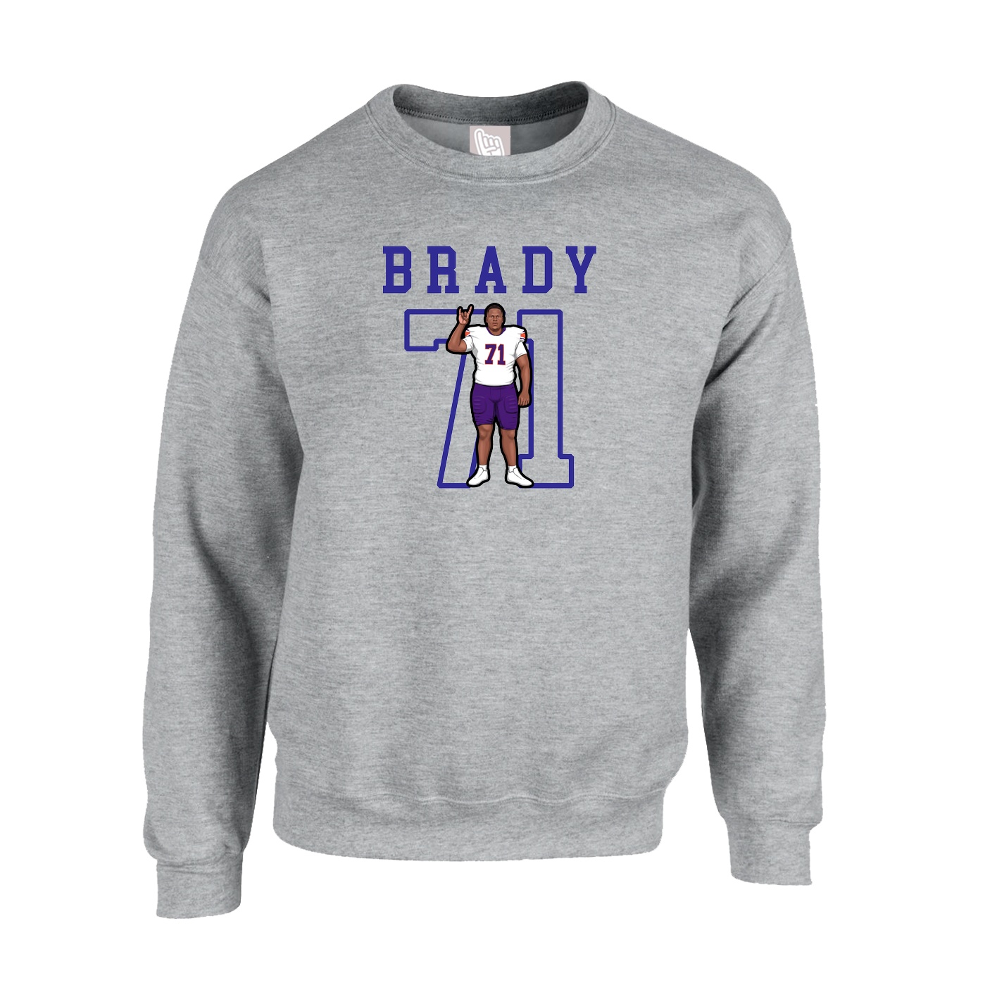 Fleece Crew — Shirsey in Grey