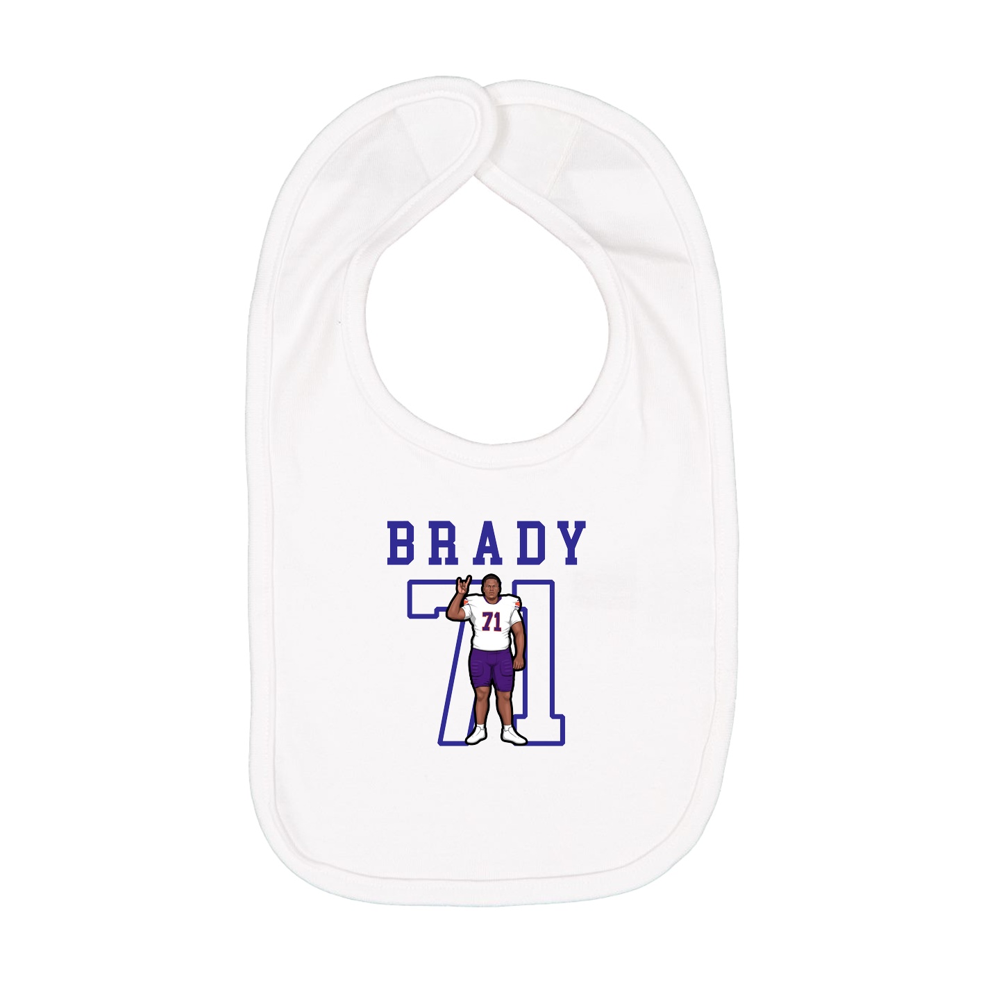 Infant Bib — Shirsey in White