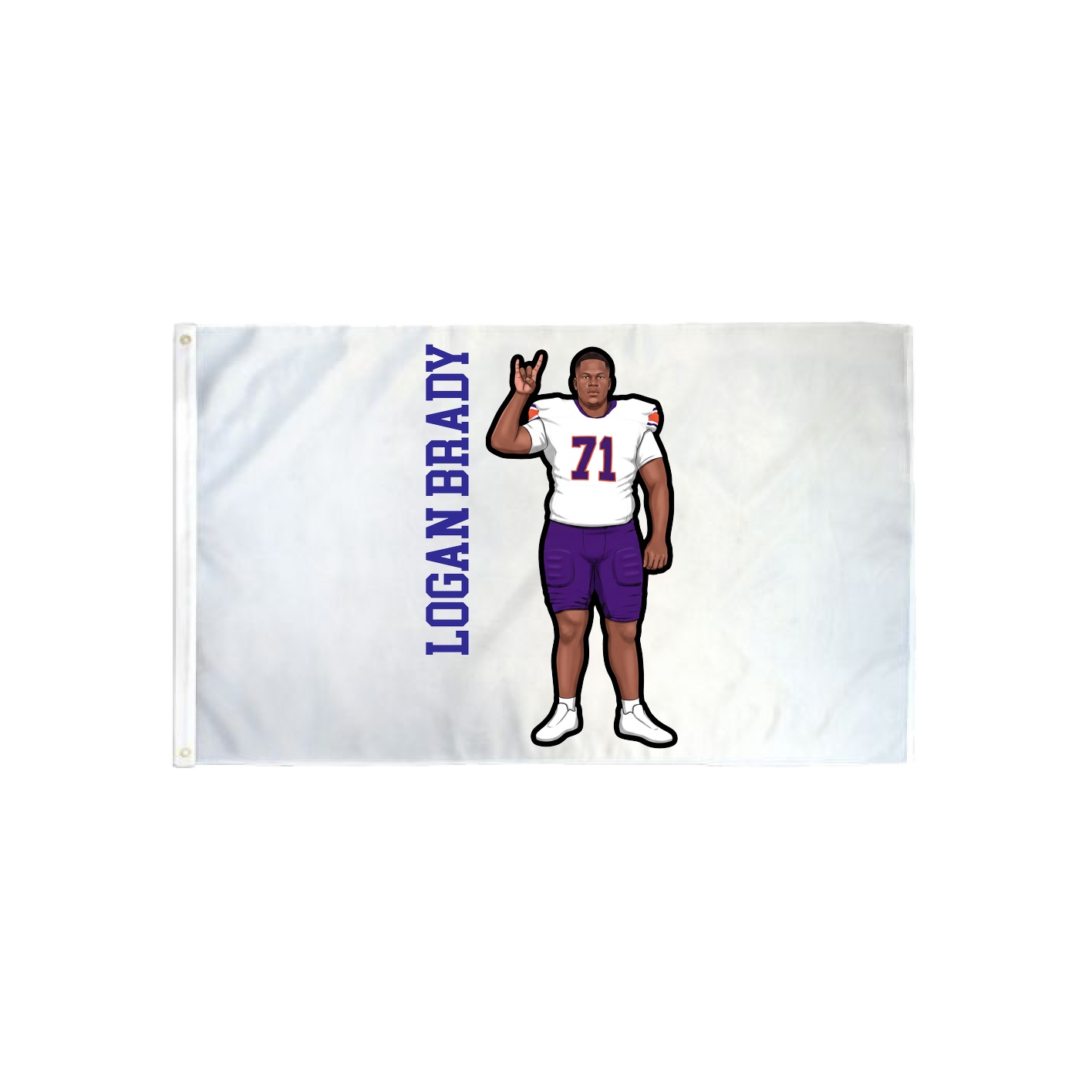 3x5 Flag — Name Vertical in Classic