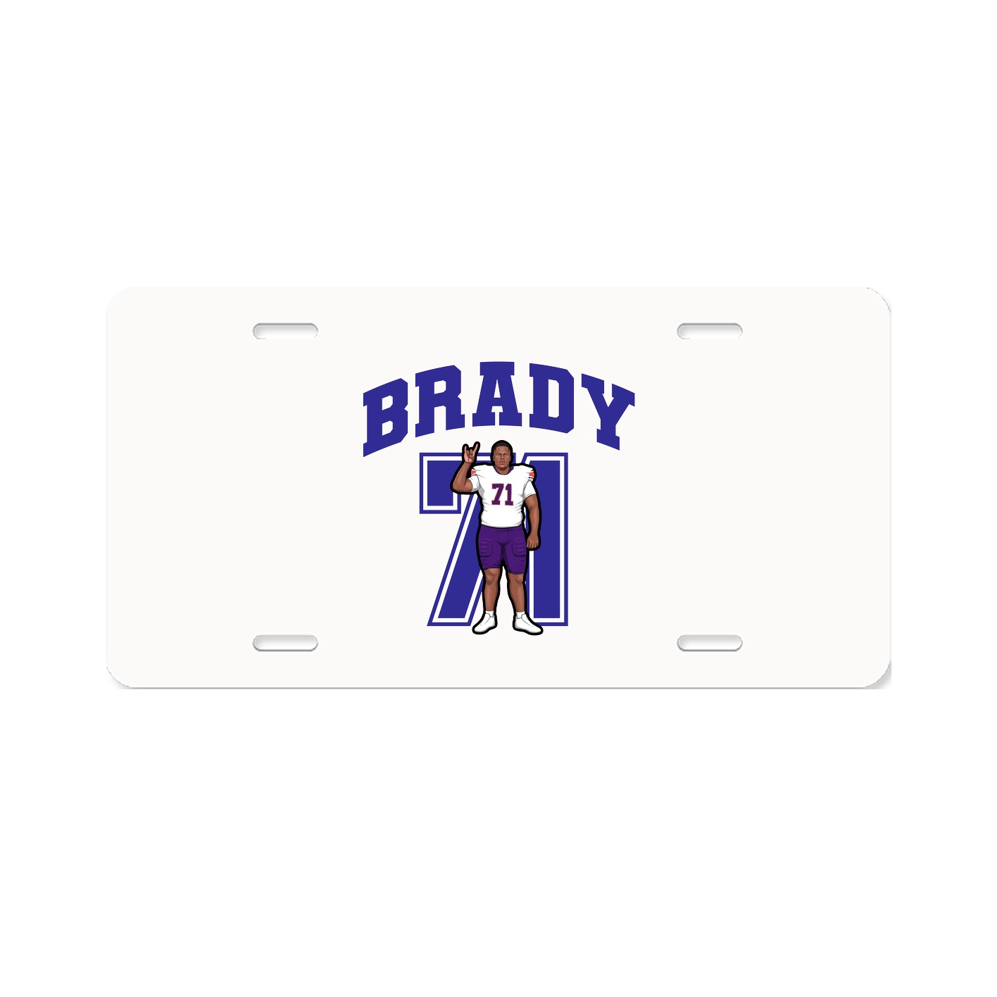 License Plate — Number in Classic