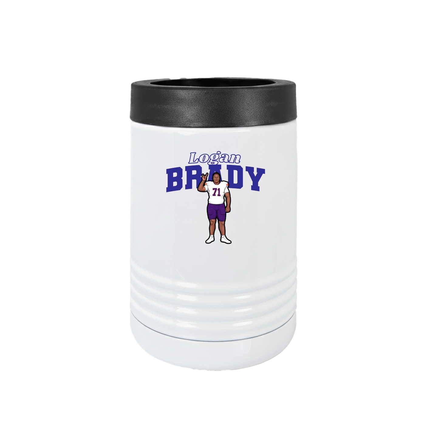 Beverage Holder — Name Arch in White