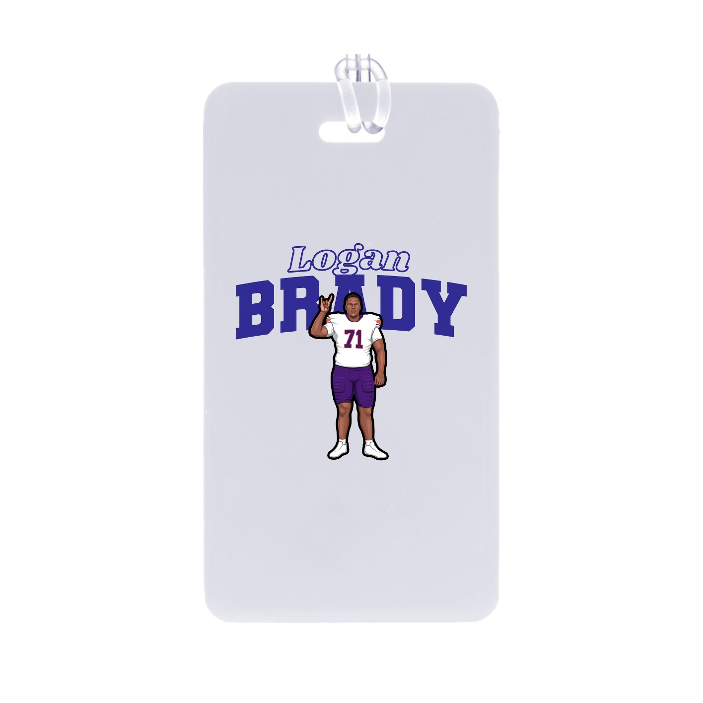 Bag Tag — Name Arch in Classic