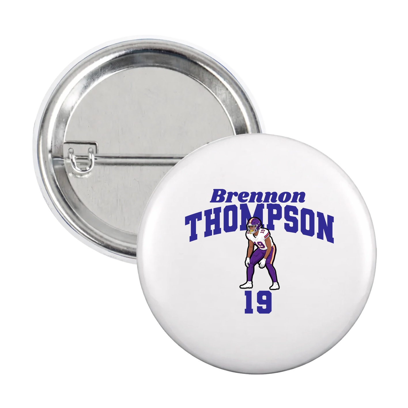 Game Day Button — Signature Arch in White