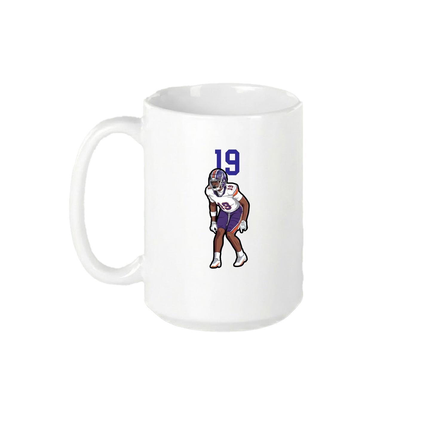 15oz Coffee Mug — Number Top in White