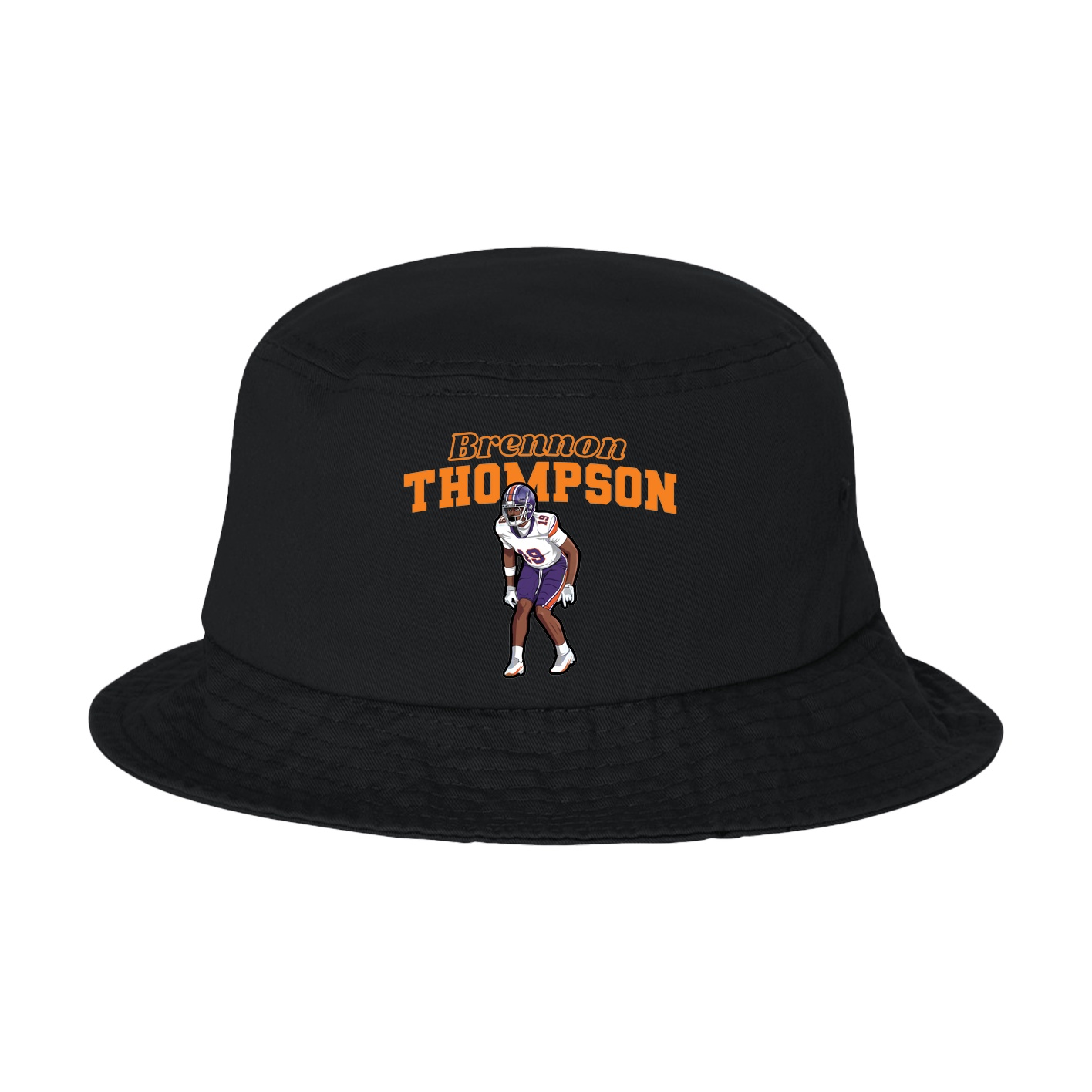 Bucket Cap — Name Arch in Black