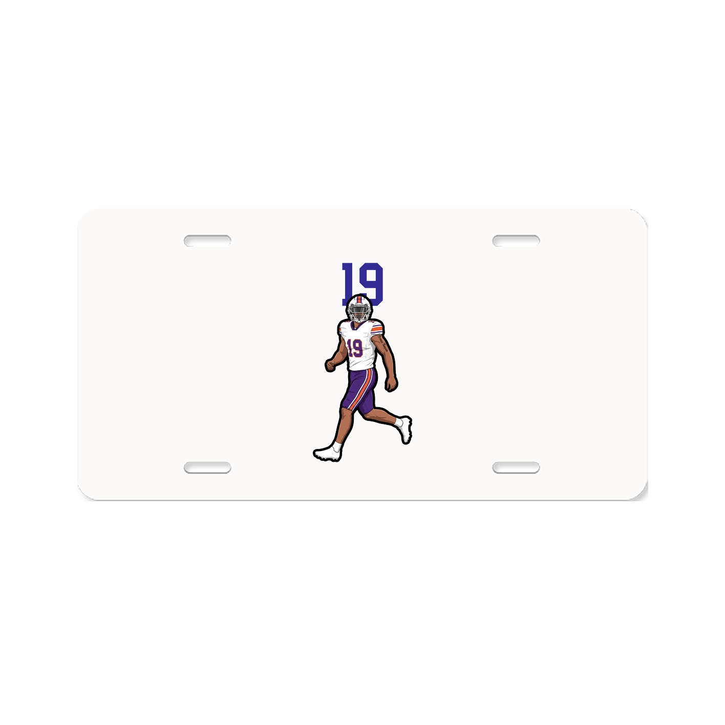 License Plate — Number Top in Classic