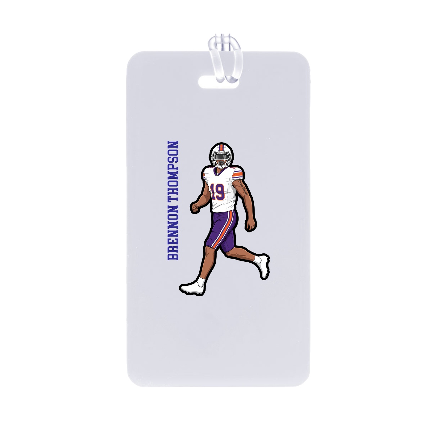 Bag Tag — Name Vertical in Classic