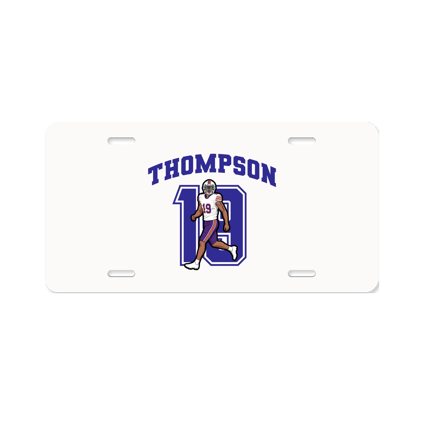 License Plate — Number in Classic