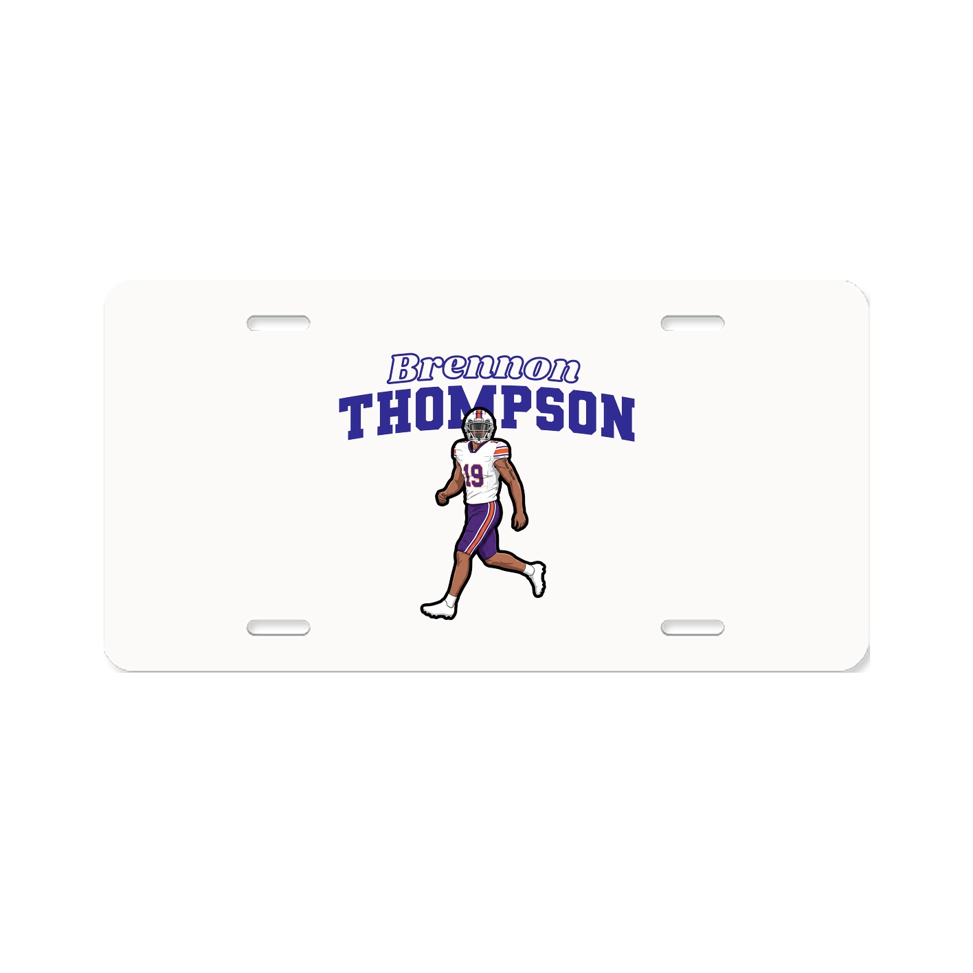 License Plate — Name Arch in Classic