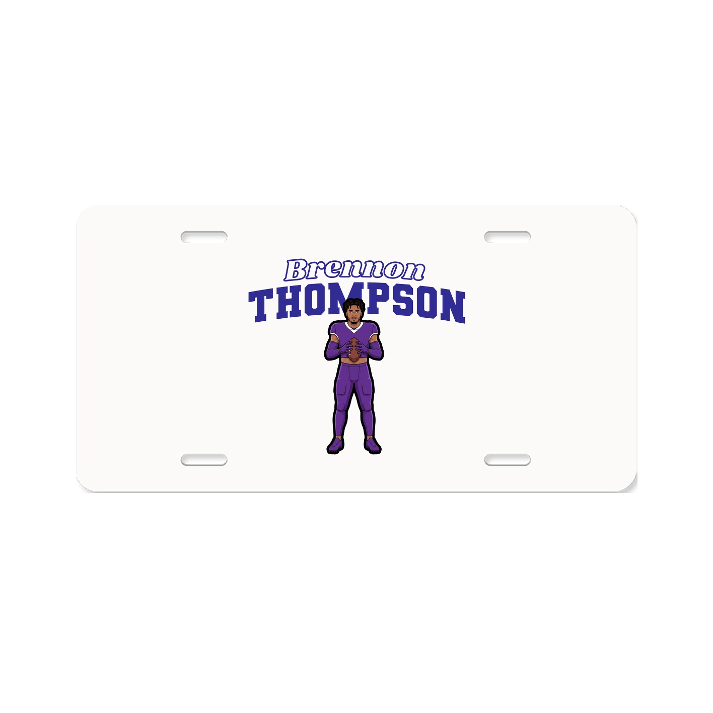 License Plate — Name Arch in Classic