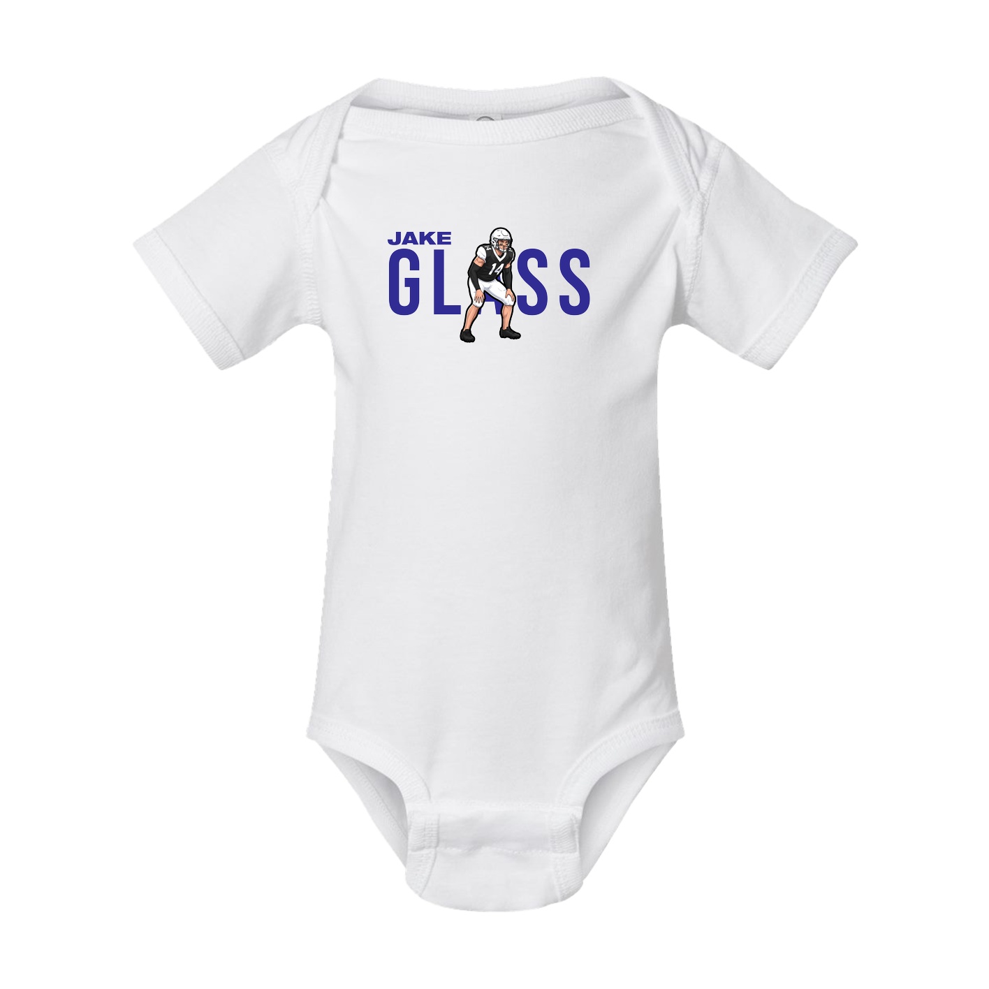 Baby Onesie — Player Name in White