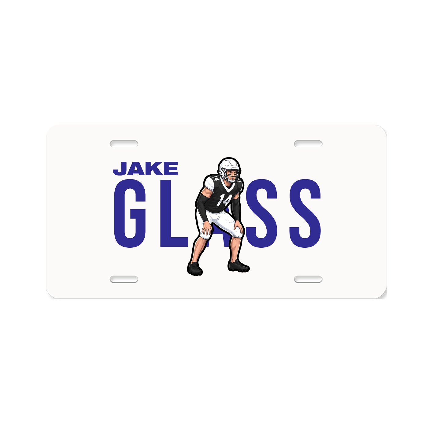 License Plate — Player Name in Classic