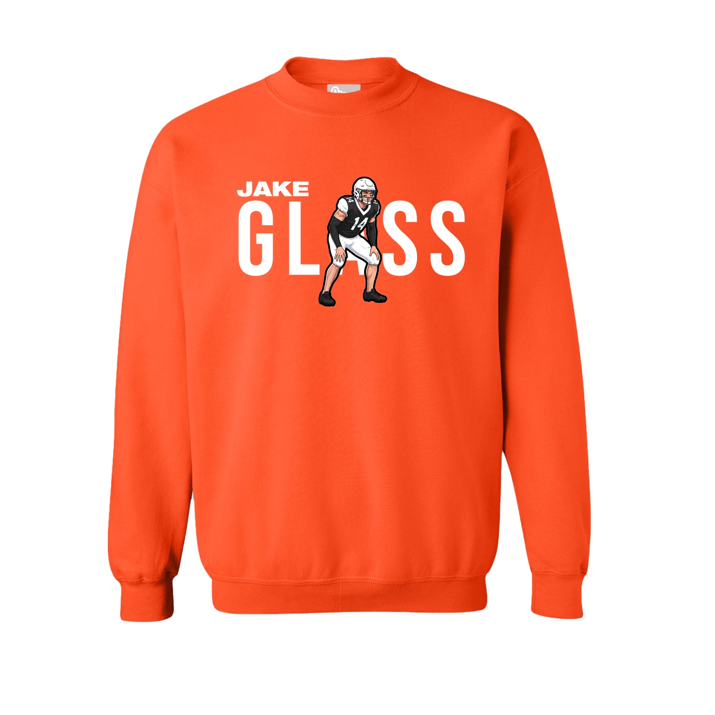 Fleece Crew — Player Name in Orange