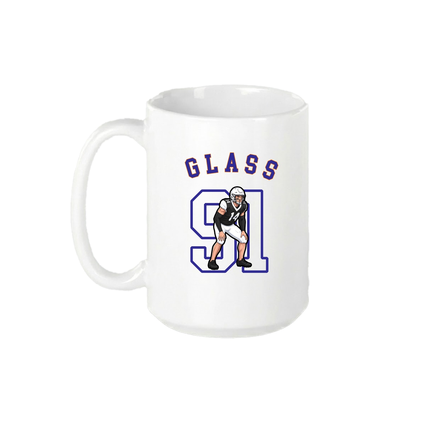 15oz Coffee Mug — Shirsey Arch in White