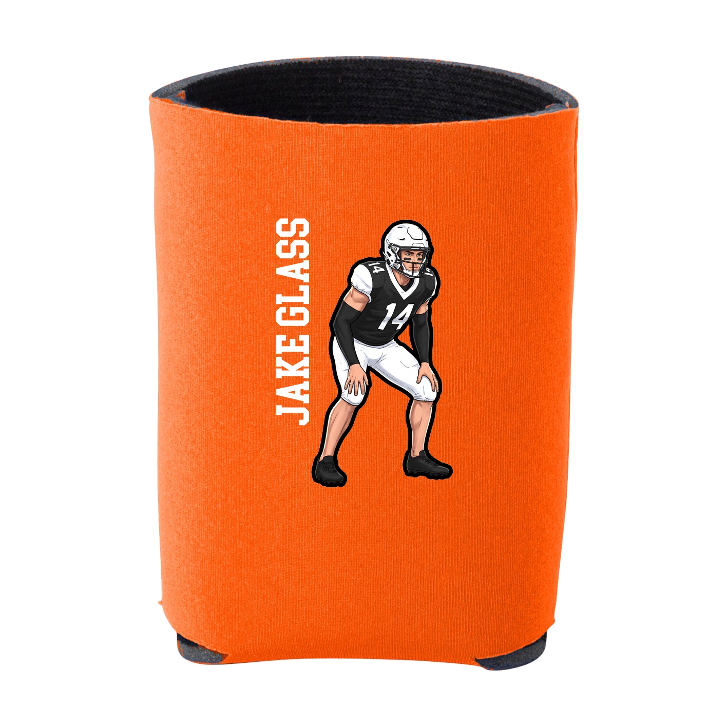 Can Holder — Name Vertical in Orange