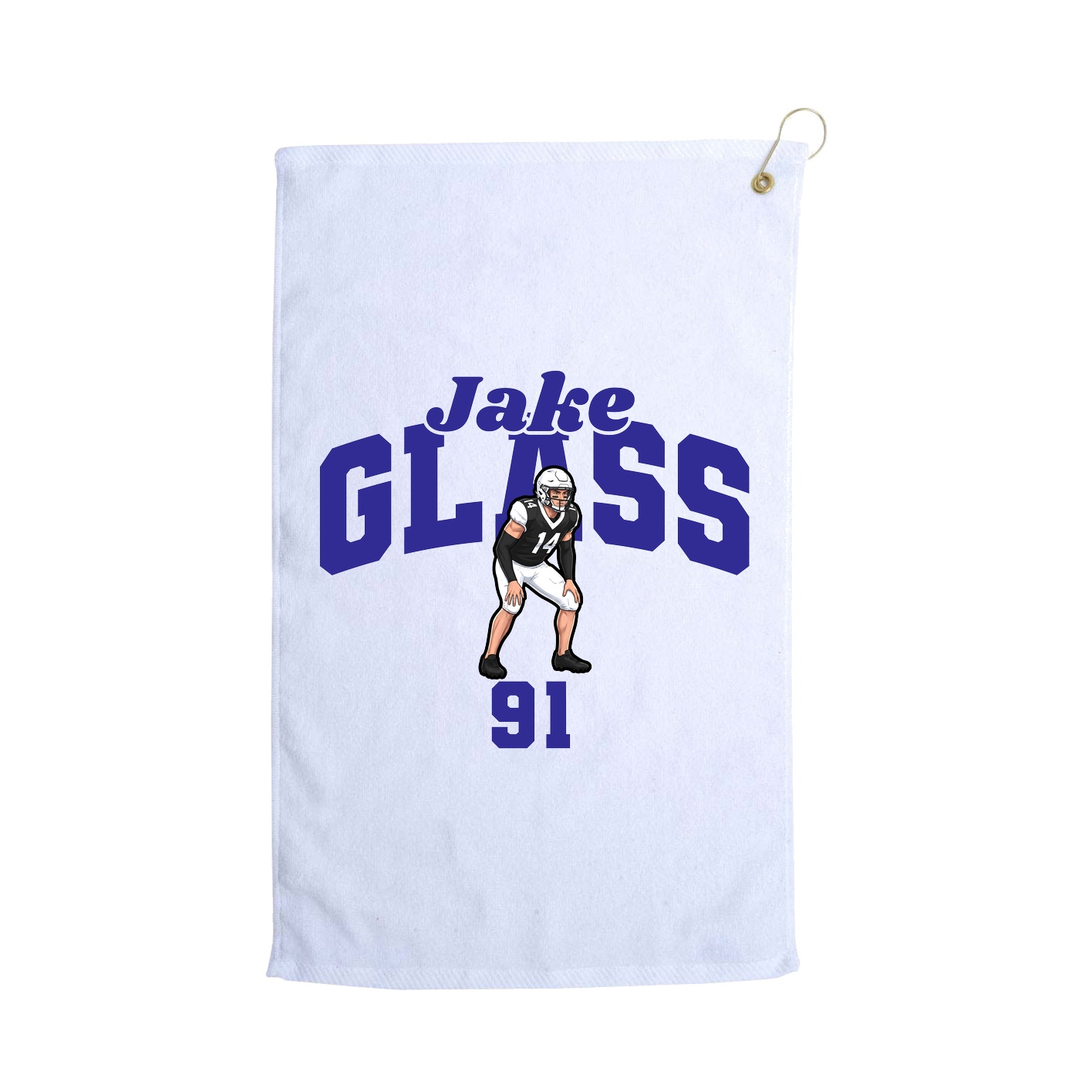 Golf Towel — Signature Arch in White