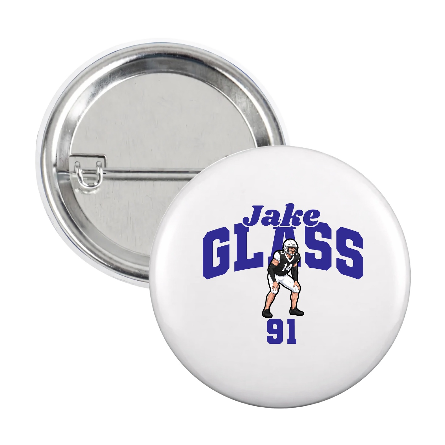 Game Day Button — Signature Arch in White