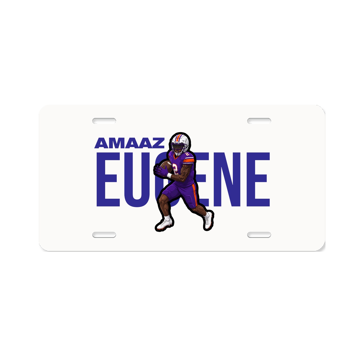 License Plate — Player Name in Classic