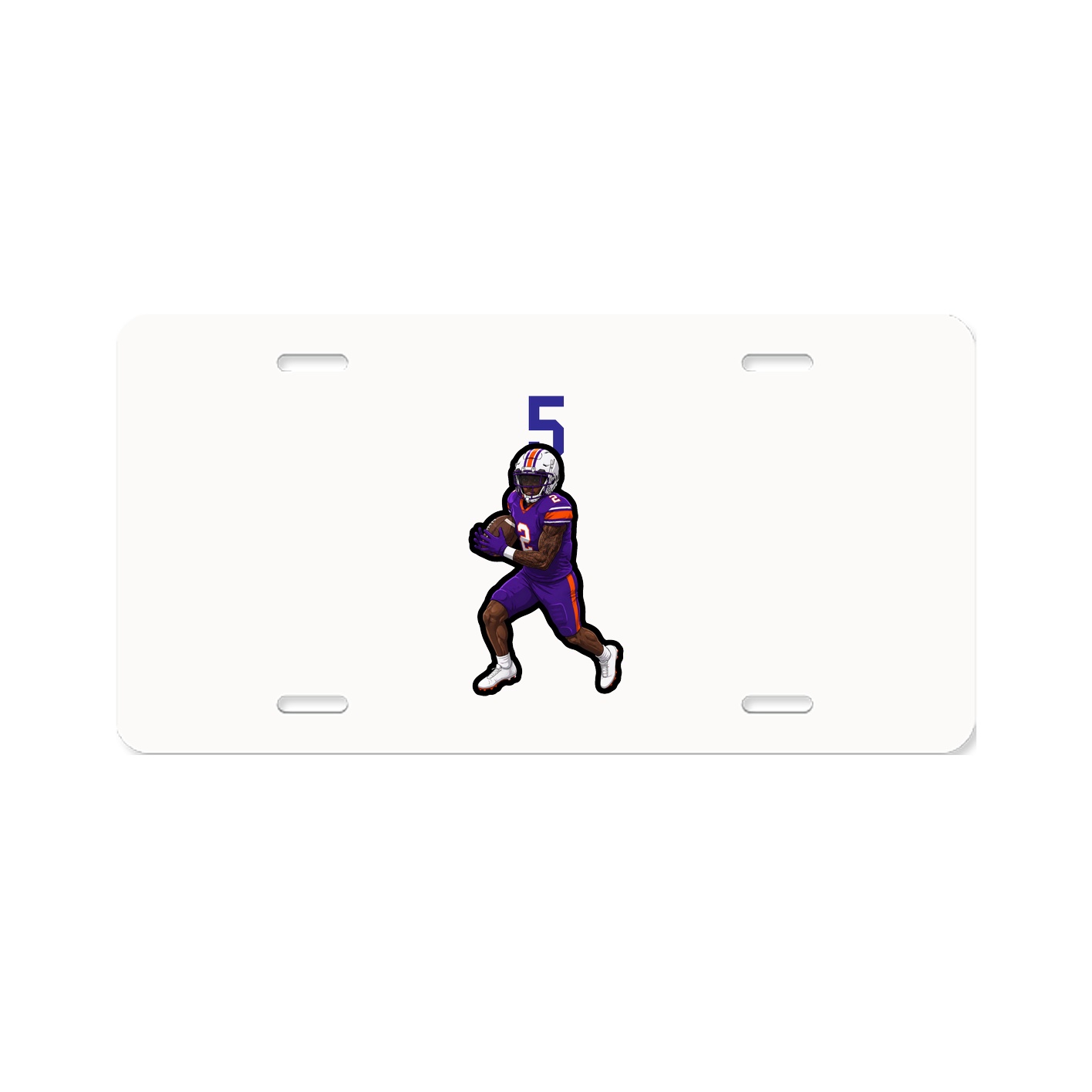 License Plate — Number Top in Classic