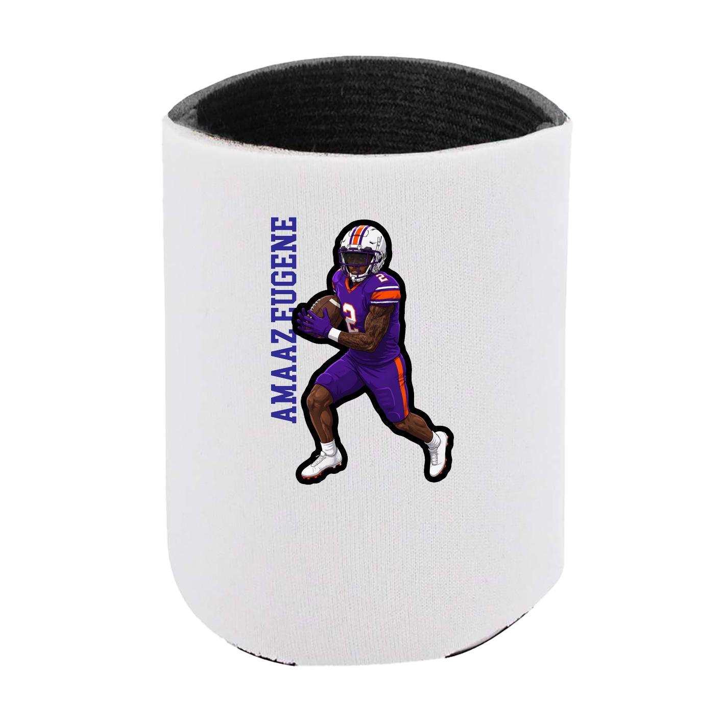 Can Holder — Name Vertical in White