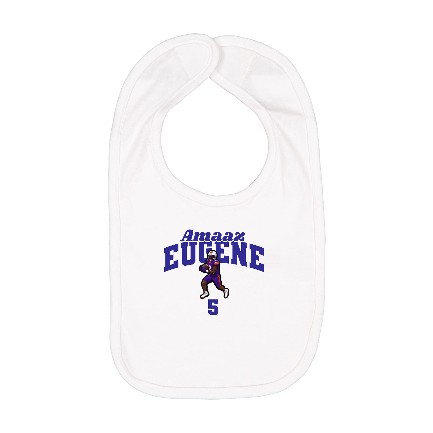 Infant Bib — Signature Arch in White