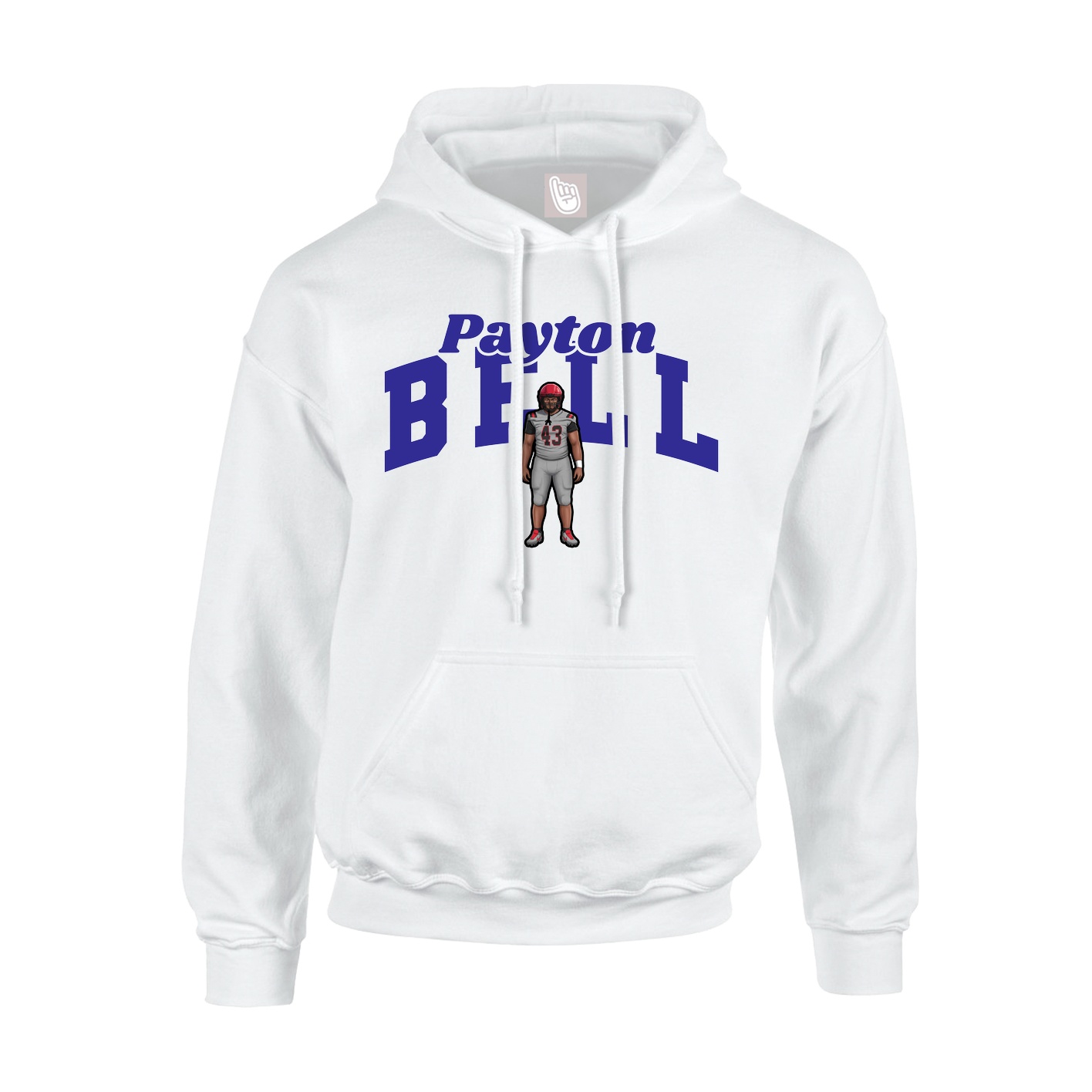 Hoodie — Signature Arch in White