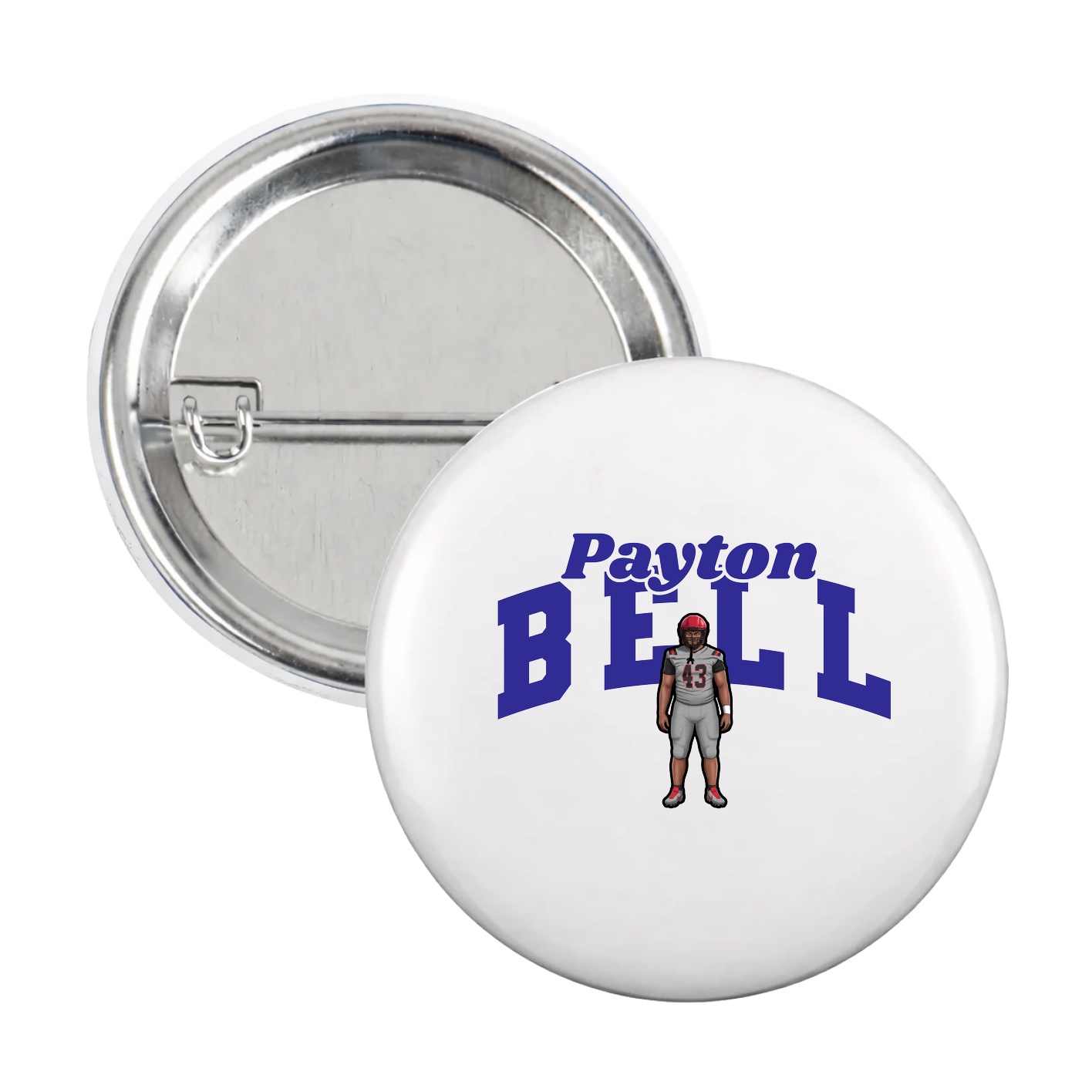 Game Day Button — Signature Arch in White