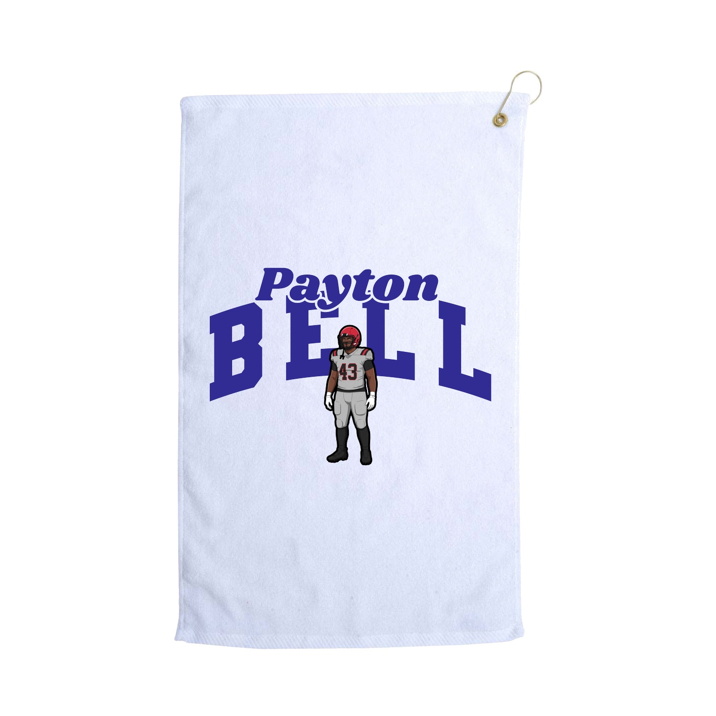 Golf Towel — Signature Arch in White