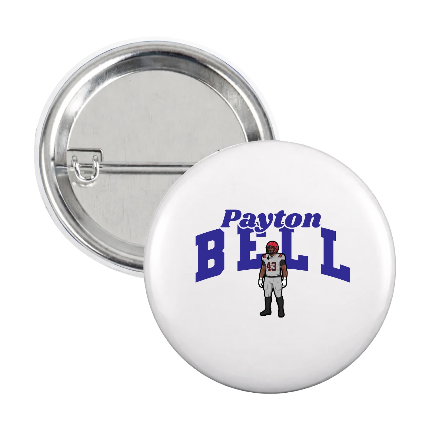 Game Day Button — Signature Arch in White
