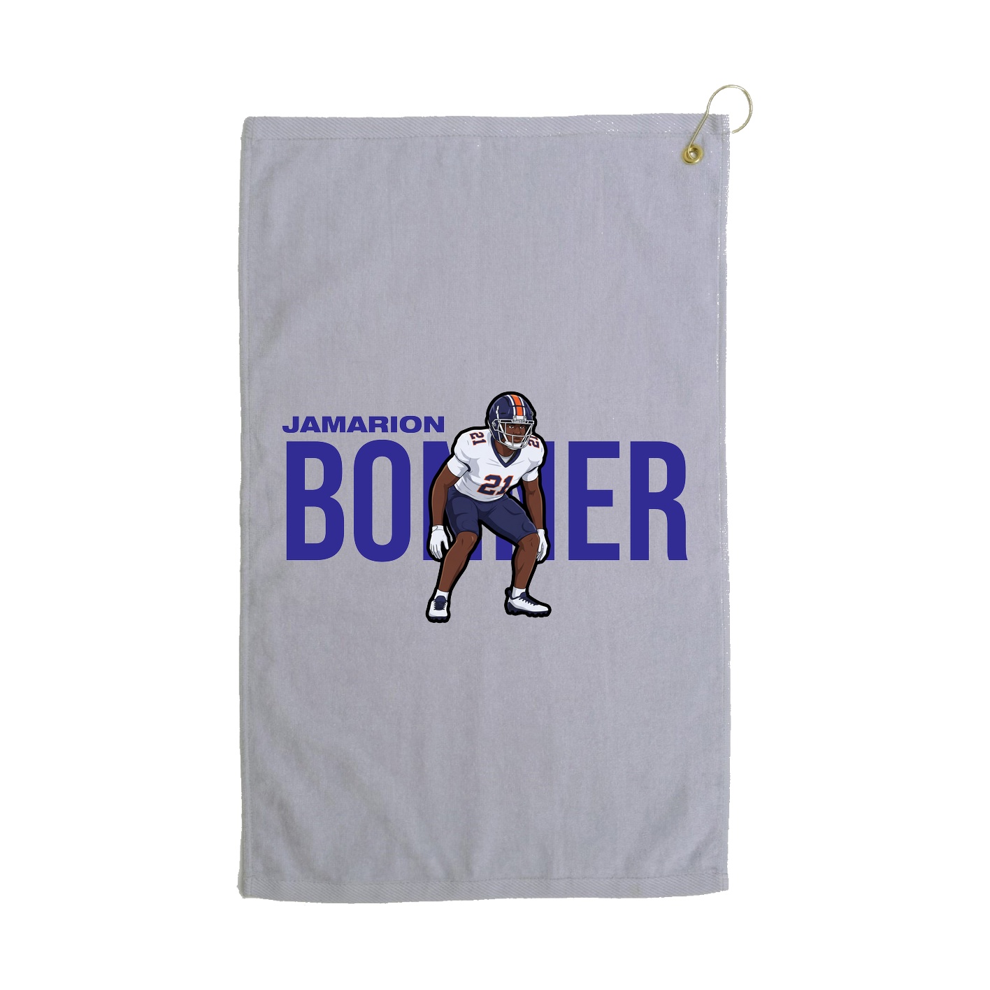 Golf Towel — Player Name in Grey