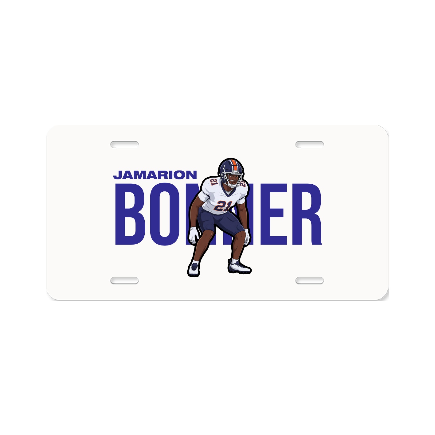 License Plate — Player Name in Classic