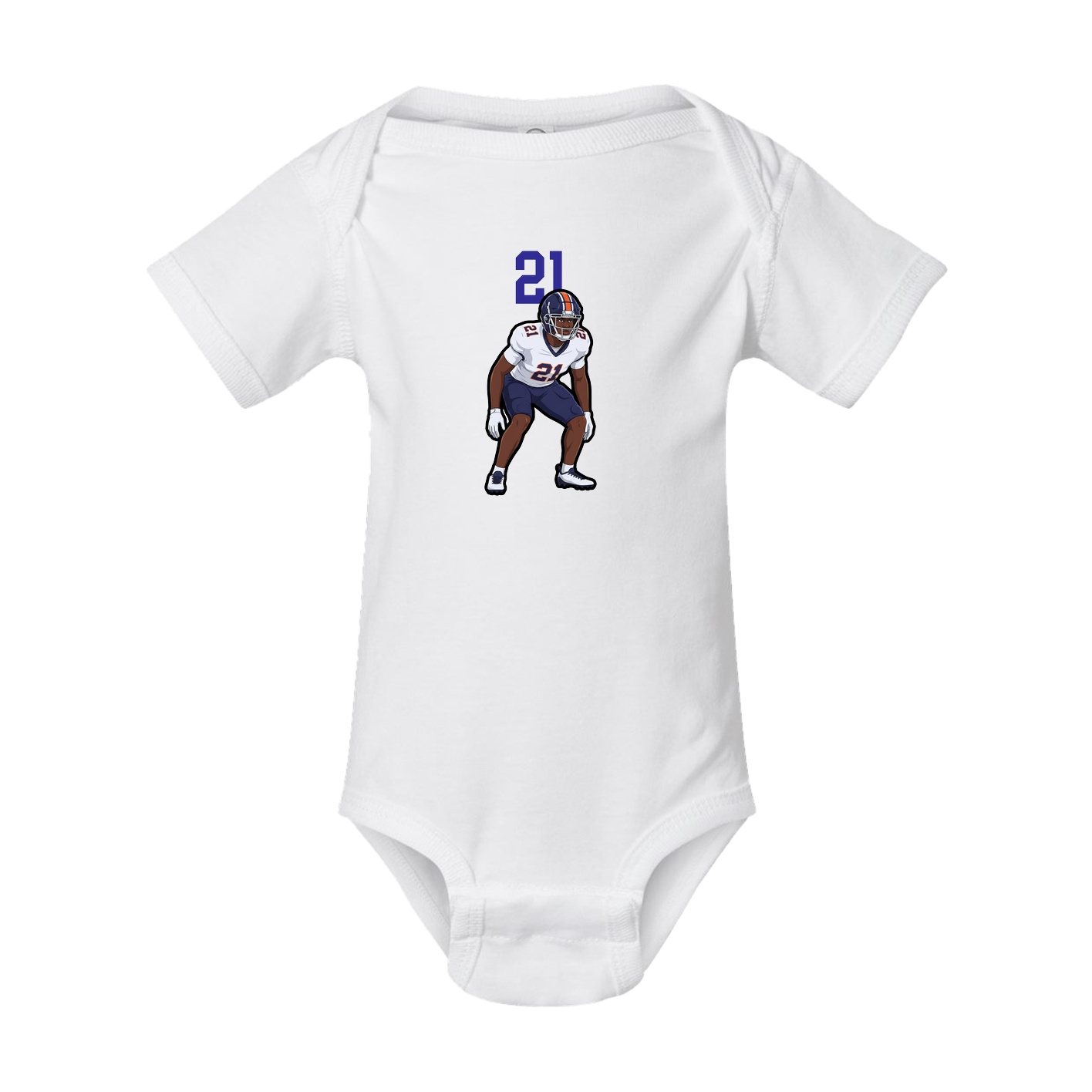 Baby Onesie — Number Top in White