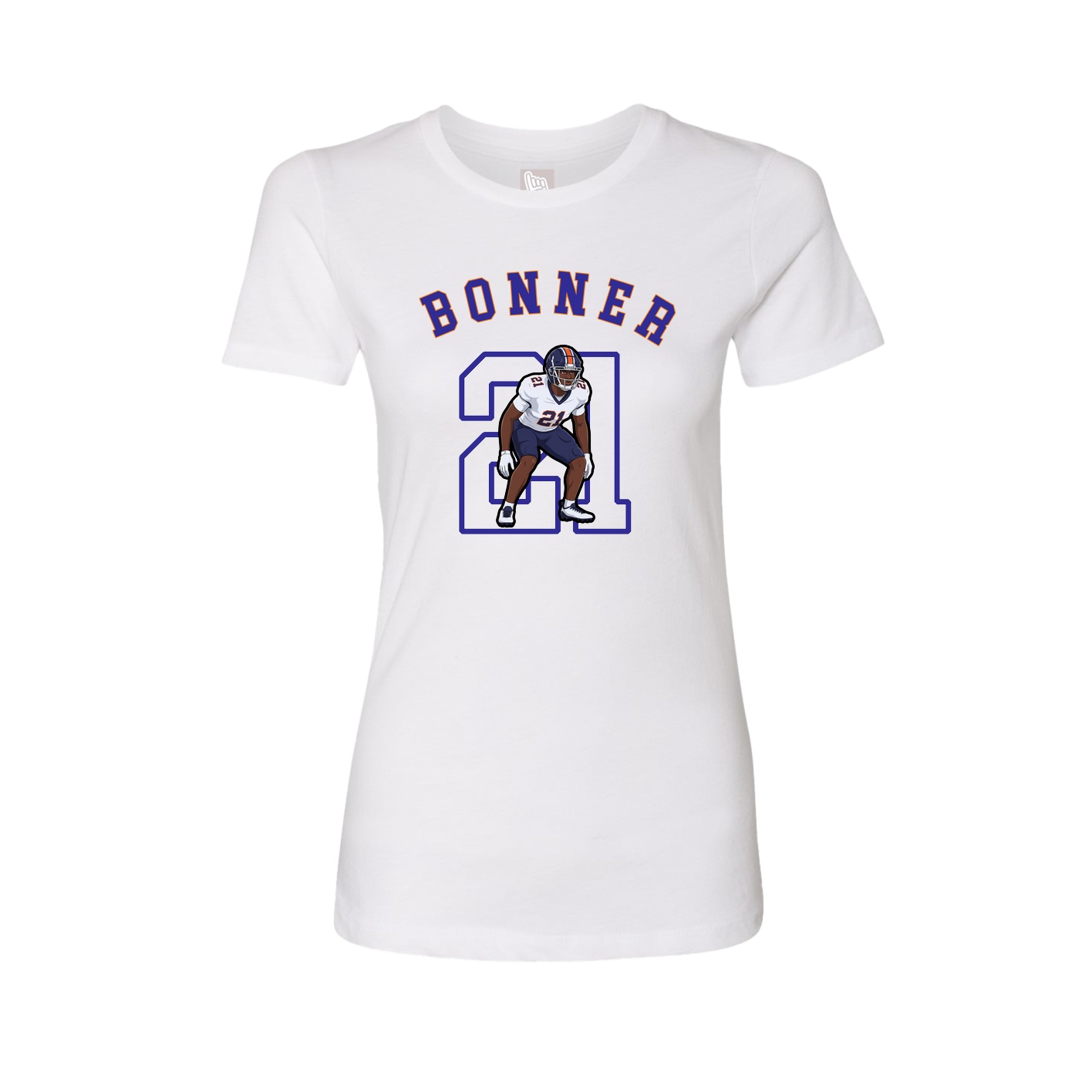 Fitted Women's Tee — Shirsey Arch in White
