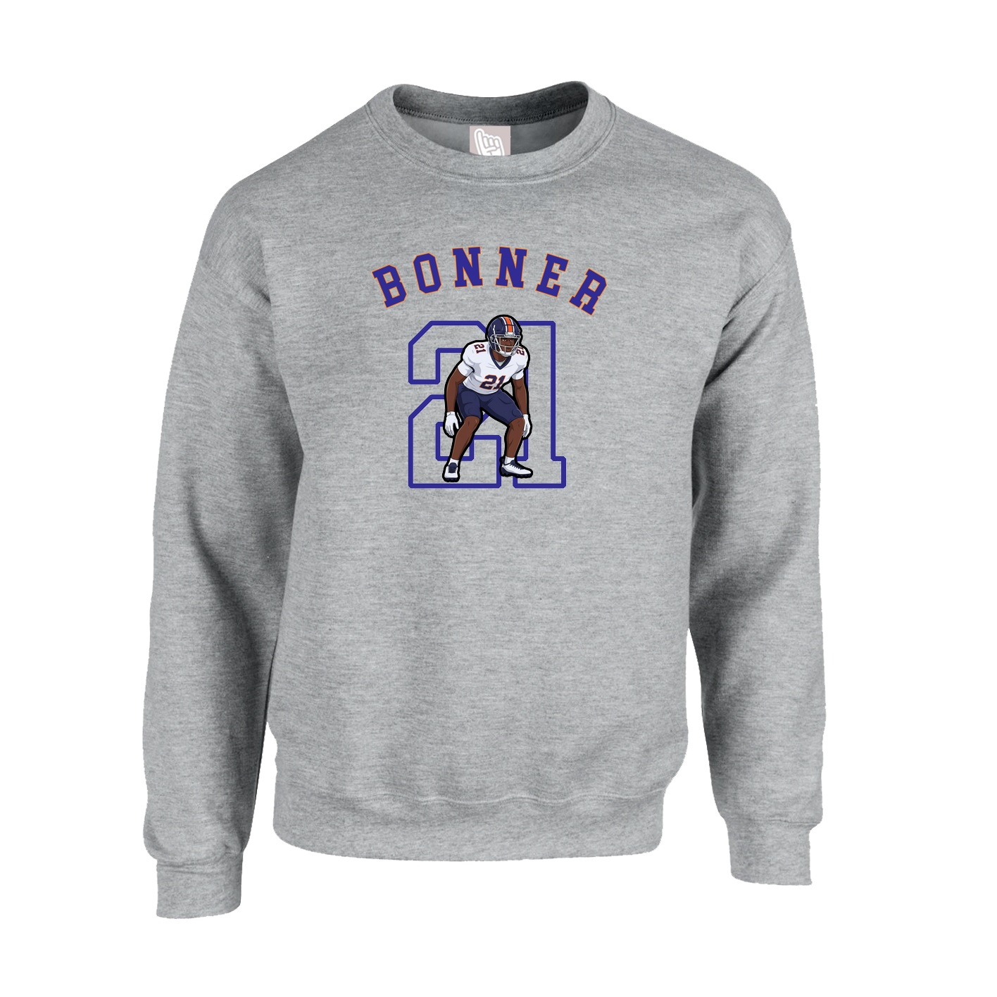 Fleece Crew — Shirsey Arch in Grey