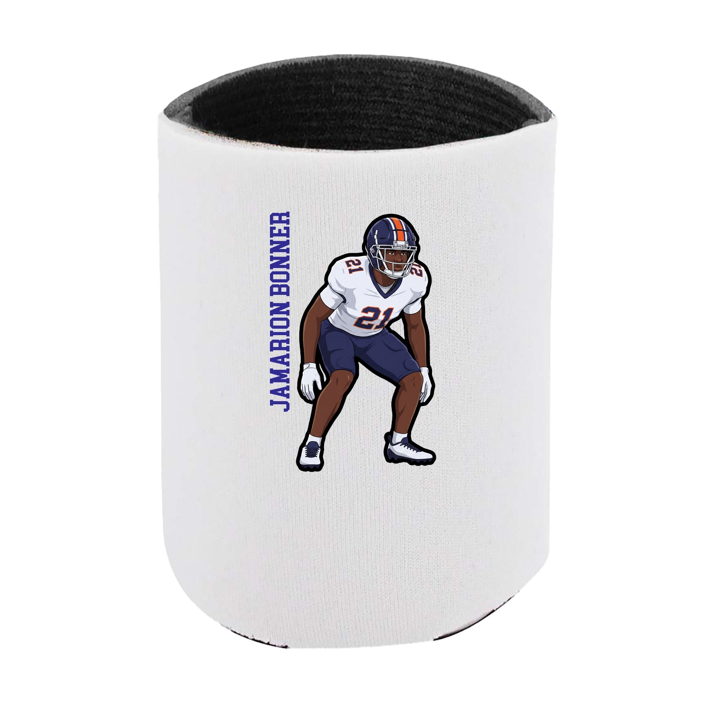 Can Holder — Name Vertical in White