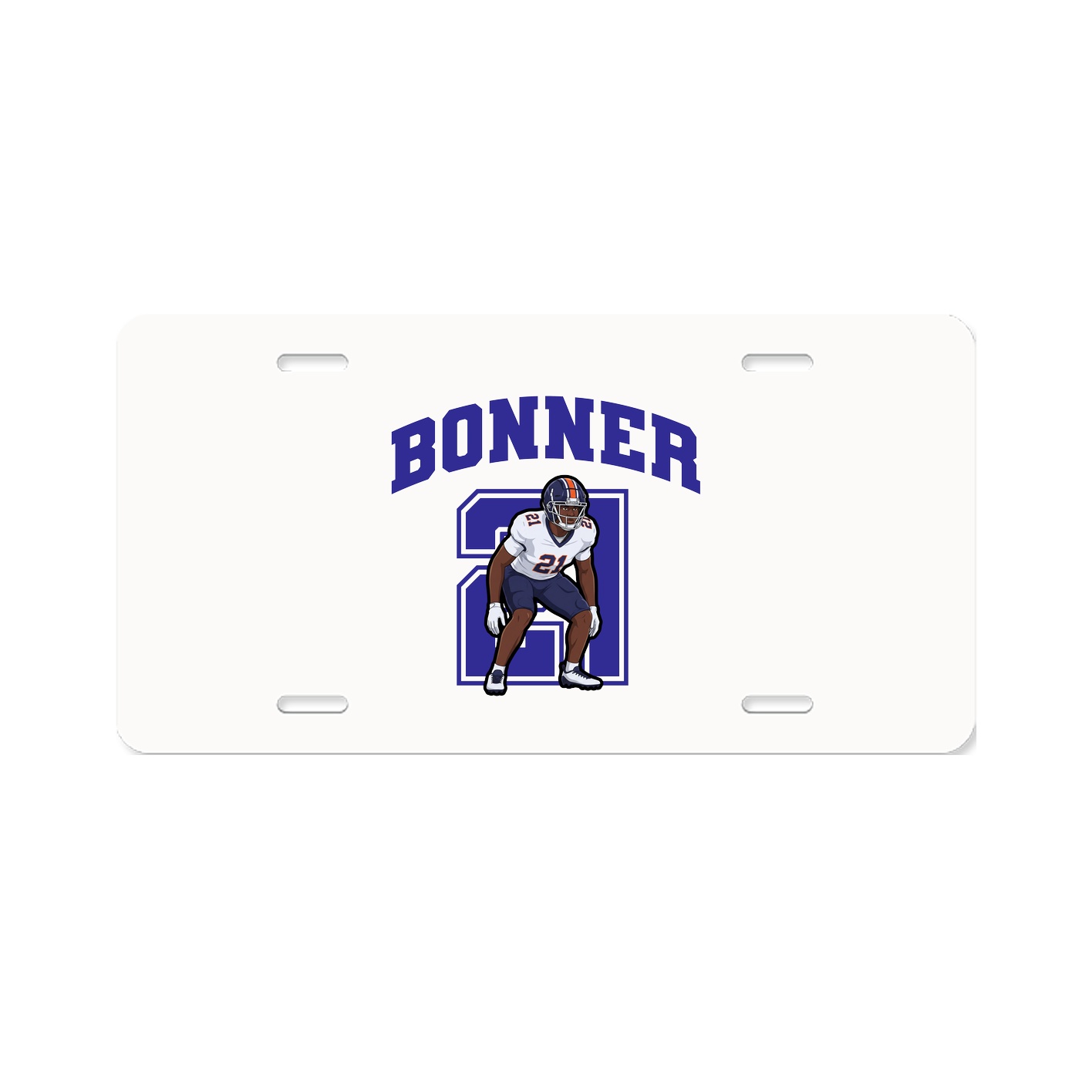 License Plate — Number in Classic