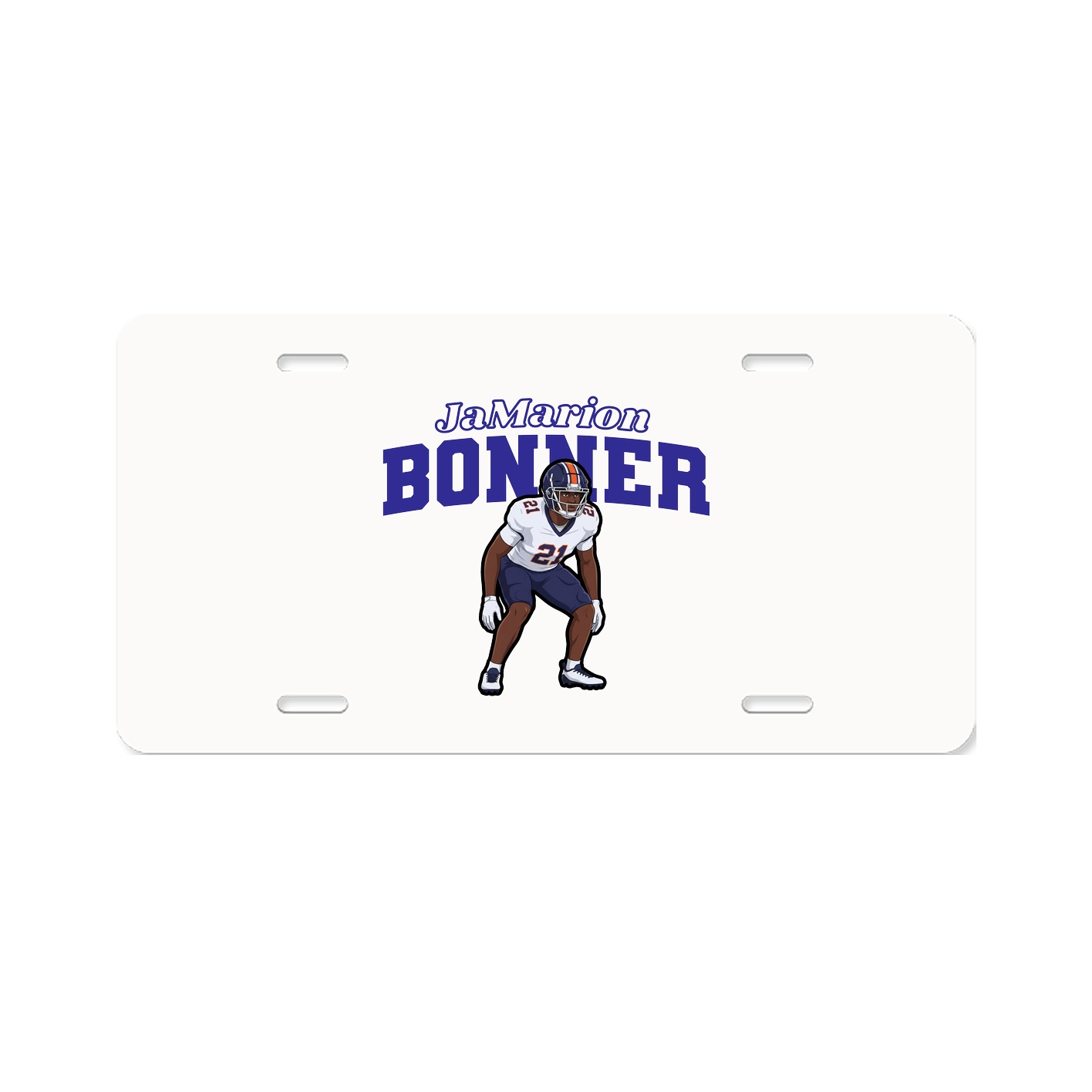 License Plate — Name Arch in Classic