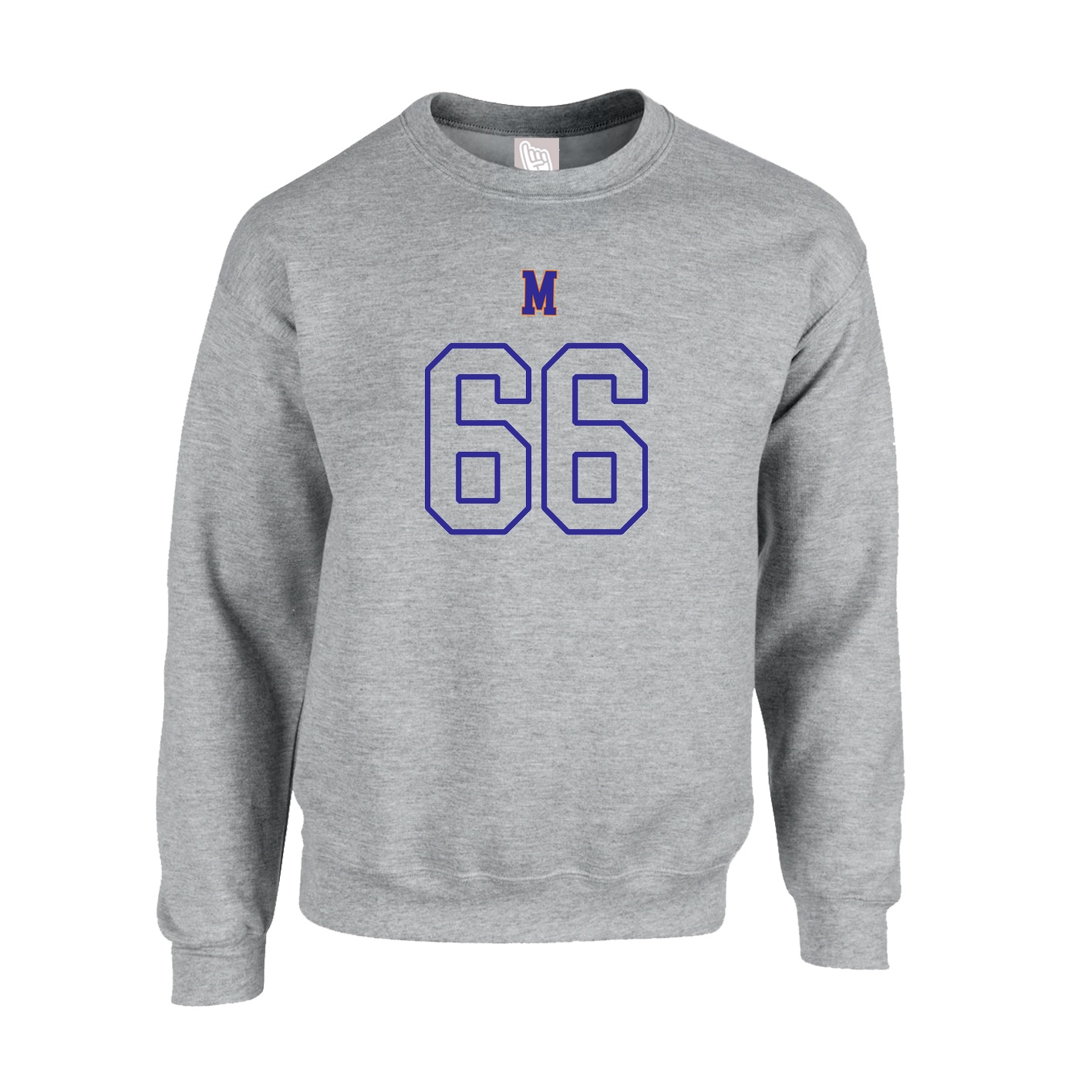 Fleece Crew — Shirsey Arch in Grey